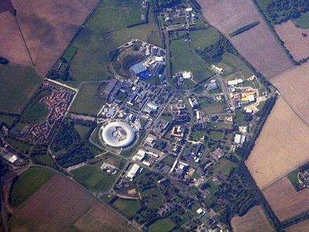 Harwell Science and Innovation Campus seen from the air in September 2015; the JANET academic computer network is headquartered there.