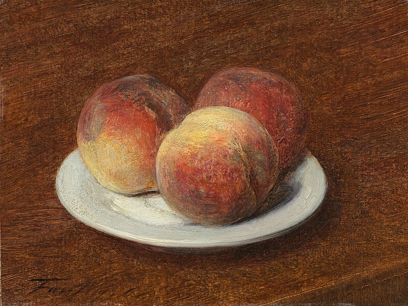 File:Henri Fantin-Latour - Three Peaches on a Plate A14830.jpg