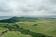 View from the lighthouse towards Swantiberg to the northeast - August 2006 Hiddensee-Landscape1.jpg