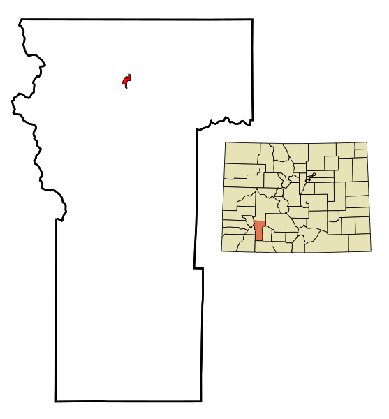 File:Hinsdale County Colorado Incorporated and Unincorporated areas Lake City Highlighted.svg