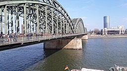 Hohenzollernbrücke in Köln, Deutschland