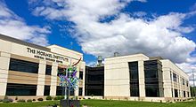 The Hormel Institute is a cancer-research facility operated by the University of Minnesota and Mayo Clinic. It was significantly expanded in 2015-16. Hormel Institute.jpg