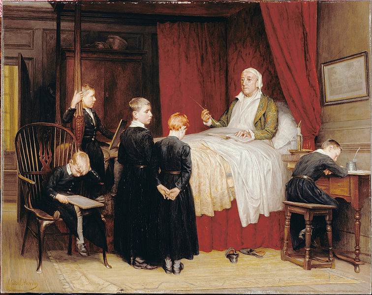 File:Horsley, Walter Charles - Old-time Tuition at Dulwich College - Google Art Project.jpg