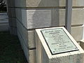 Houston County Sheriff's Office, corner stone and plaque