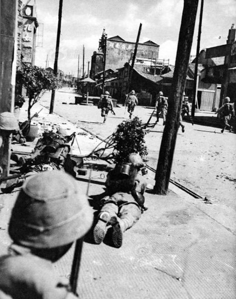 Japanese soldiers during the battle of Changsha