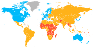 <span class="mw-page-title-main">Developing country</span> Nation with a lower living standard relative to more developed countries