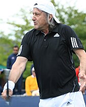 Ilie Nastase was inducted into the International Tennis Hall of Fame in 1991. Ilie Nastase 2009 US Open 02.jpg