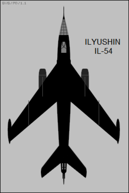 Ilyushin Il-54 Blowlamp top-view silhouette.png