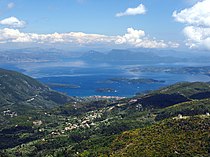 Mountains of Lefkada in Greece