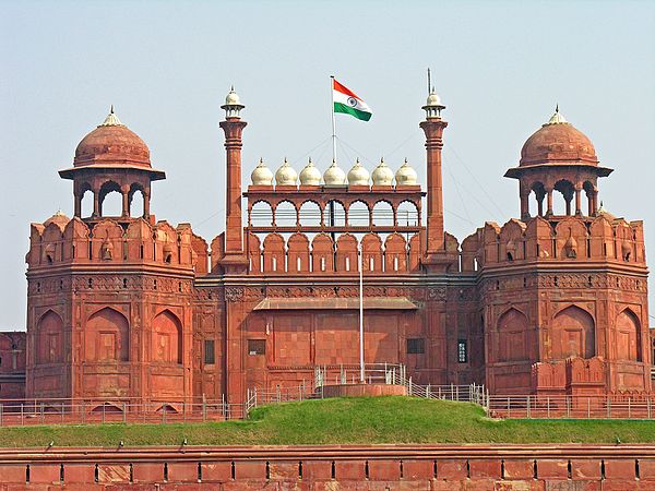 Indian Flag at the Red Fort, Delhi