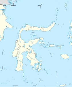 Map showing the location of Bunaken National Park