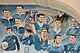 Ibrox 'blue room' фрески прошлых игроков