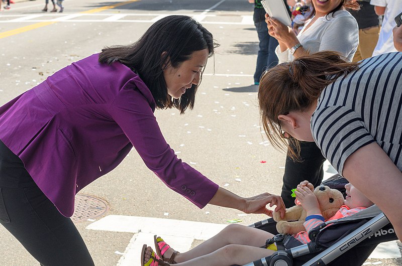 File:It's Boston City Councilor At-Large Michelle Wu @wutrain at the -DorchesterDay Parade (18733700962).jpg