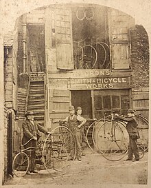 J W Waldron's Smith & Bicycle Works in Brighton, England, ca.1900 J-w-waldrons-smith-bicycle-works-1900.jpg