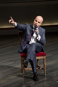Rogers speaks during an event at the International Peace Institute in 2017.