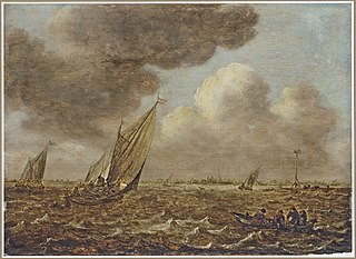 Shipping in stormy weather, 1650 or later