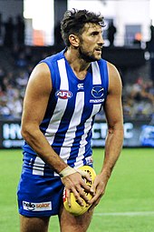 Jarrad Waite retired at the end of the season after playing 244 games for Carlton and North Melbourne. Jarrad Waite 2018.2.jpg