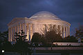 The Jefferson Memorial ing wayah surup