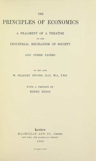 Principles of economics, 1905 Jevons - Principles of economics, 1905 - 5157364.tif
