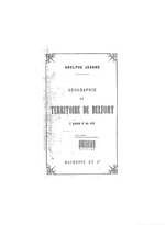 Thumbnail for File:Joanne-Géographie du territoire de Belfort,1882.djvu