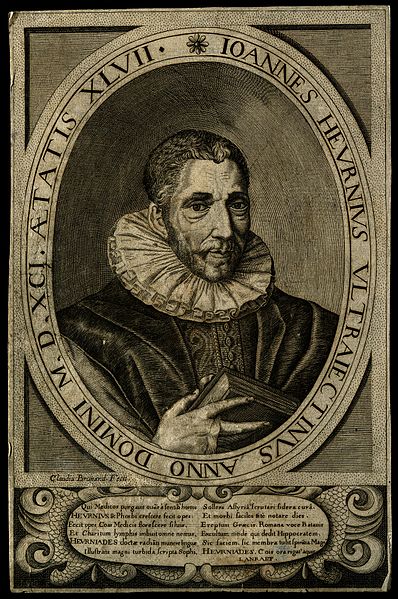 File:Joannes Heurnius. Line engraving by Claudia Brunand. Wellcome V0002735.jpg