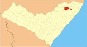 Kart over Joaquim Gomes