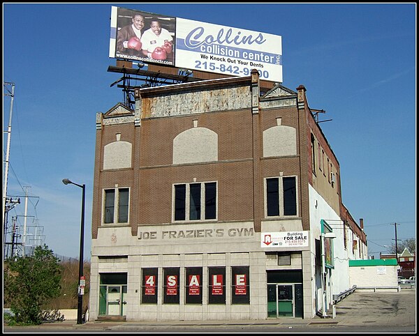 Joe Frazier's Gym, where Frazier trained and lived, at 2917 N. Broad Street in Philadelphia