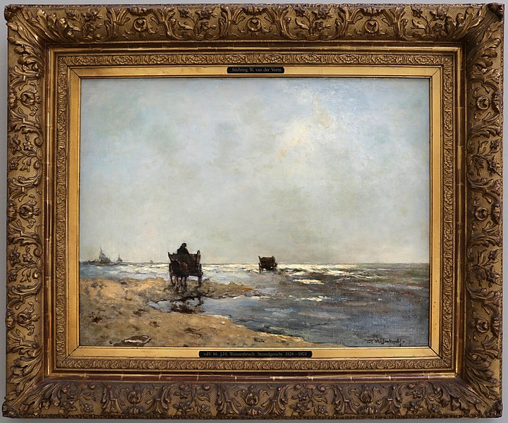 File:Johannes hendrik weissenbruch, spiaggia con raccoglitori di molluschi, 1891.jpg