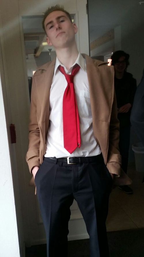 A John Constantine cosplay. The character itself has become a British icon in popular culture.