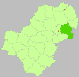 Districtul Ferzikovskij - Harta