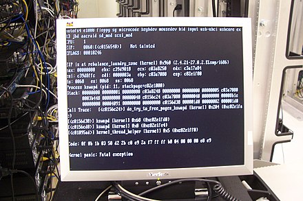 An example of Linux kernel panic