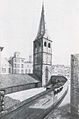 Klein St. Martin, etwa 20 Jahre nach dem Abbruch des Kirchenschiffes. Zeichnung von Wilhelm Wintz, Köln um 1844