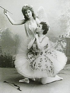 Kschessinskaya and Trefilova, Flora, 1894.jpg