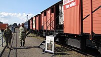 Putovní muzeum Legiovlak na železniční stanici Kyjov