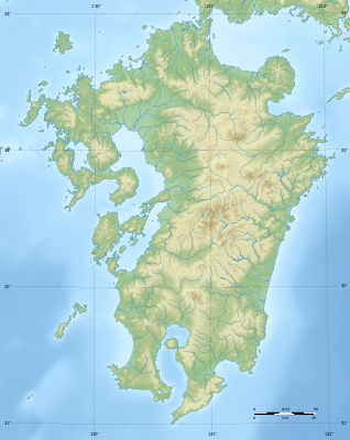 Карта розташування Японія Кюсю