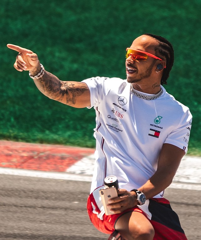 portrait of Lewis Hamilton