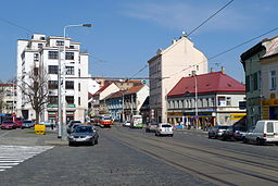 Zenklova ulice od Libeňské sokolovny