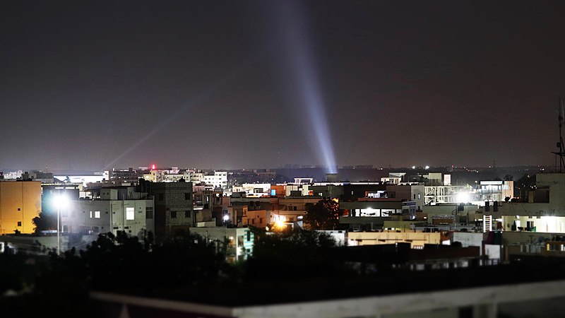 File:Lighting during Bonalu in Uppal.jpg