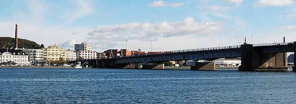 Limfjordsbroen (bridge) linking Aalborg and Nørresundby