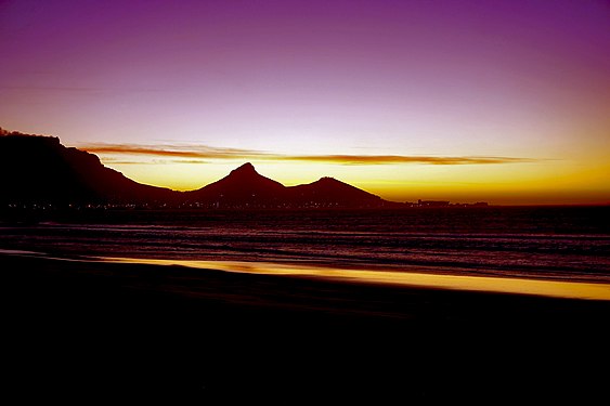 Sonnenuntergang, Bloubergstrand, Lions Head, Cape Town, South Africa
