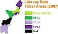 Literacy Map, Khyber Highest, Source:[7]