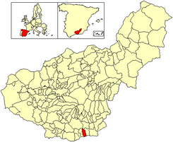 Extensión del municipio en la provincia