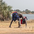 Lucha entre clanes de la tribu Mundari, Terekeka, Sudán del Sur, 2024-01-29, DD 199