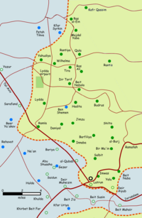 Depopulated villages in the Ramle Subdistrict.