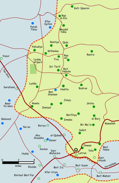 File:Lydda and Ramla area - 9 July 1948.PNG