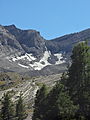 Glacier de la Blanche, sur le versant nord de la Tête de l'Estrop (environ 2600-2900 m d'altitude).