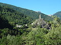 Clocher de l'église Saint-Julien de Méolans (disparue), commune de Méolans-Revel, Alpes-de-Haute-Provence