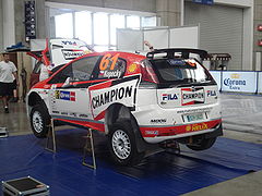 Jan Kopecký's Fiat Grande Punto S2000 at the 2008 Rally México