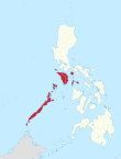 Map of the Philippines highlighting Mimaropa