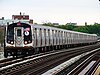 A Manhattan-bound F local train arrives at Avenue P station in July 2012